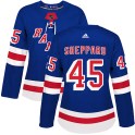 Adidas New York Rangers Women's James Sheppard Authentic Royal Blue Home NHL Jersey