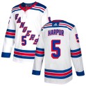 Adidas New York Rangers Youth Ben Harpur Authentic White NHL Jersey