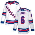 Adidas New York Rangers Youth Zac Jones Authentic White NHL Jersey