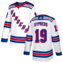 Adidas New York Rangers Youth Nick Kypreos Authentic White NHL Jersey