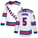 Adidas New York Rangers Youth Jarred Tinordi Authentic White NHL Jersey