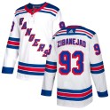 Adidas New York Rangers Youth Mika Zibanejad Authentic White NHL Jersey
