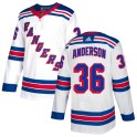 Adidas New York Rangers Men's Glenn Anderson Authentic White NHL Jersey
