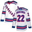 Adidas New York Rangers Men's Jonny Brodzinski Authentic White NHL Jersey