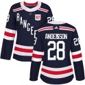 Adidas New York Rangers Women's Lias Andersson Authentic Navy Blue 2018 Winter Classic Home NHL Jersey