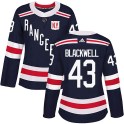 Adidas New York Rangers Women's Colin Blackwell Authentic Navy Blue 2018 Winter Classic Home NHL Jersey