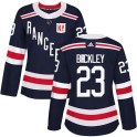 Adidas New York Rangers Women's Connor Brickley Authentic Navy Blue 2018 Winter Classic Home NHL Jersey