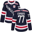 Adidas New York Rangers Women's Phil Esposito Authentic Navy Blue 2018 Winter Classic Home NHL Jersey