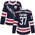 Adidas New York Rangers Women's Gabriel Fontaine Authentic Navy Blue 2018 Winter Classic Home NHL Jersey