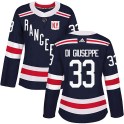 Adidas New York Rangers Women's Phillip Di Giuseppe Authentic Navy Blue 2018 Winter Classic Home NHL Jersey