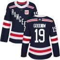 Adidas New York Rangers Women's Barclay Goodrow Authentic Navy Blue 2018 Winter Classic Home NHL Jersey