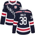Adidas New York Rangers Women's Micheal Haley Authentic Navy Blue 2018 Winter Classic Home NHL Jersey