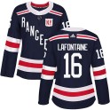 Adidas New York Rangers Women's Pat Lafontaine Authentic Navy Blue 2018 Winter Classic Home NHL Jersey