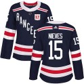 Adidas New York Rangers Women's Boo Nieves Authentic Navy Blue 2018 Winter Classic Home NHL Jersey