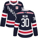 Adidas New York Rangers Women's Chris Nilan Authentic Navy Blue 2018 Winter Classic Home NHL Jersey