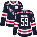 Adidas New York Rangers Women's Ty Ronning Authentic Navy Blue 2018 Winter Classic Home NHL Jersey