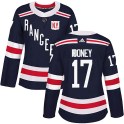 Adidas New York Rangers Women's Kevin Rooney Authentic Navy Blue 2018 Winter Classic Home NHL Jersey