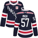 Adidas New York Rangers Women's Yegor Rykov Authentic Navy Blue 2018 Winter Classic Home NHL Jersey