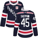 Adidas New York Rangers Women's James Sheppard Authentic Navy Blue 2018 Winter Classic Home NHL Jersey