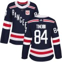 Adidas New York Rangers Women's Jarred Tinordi Authentic Navy Blue 2018 Winter Classic Home NHL Jersey