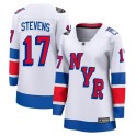 Fanatics Branded New York Rangers Women's Kevin Stevens Breakaway White 2024 Stadium Series NHL Jersey