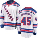 Fanatics Branded New York Rangers Youth Braden Schneider Breakaway White Away NHL Jersey