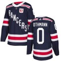 Adidas New York Rangers Youth Brennan Othmann Authentic Navy Blue 2018 Winter Classic Home NHL Jersey