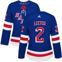 Adidas New York Rangers Women's Brian Leetch Authentic Royal Blue Home NHL Jersey