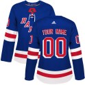 Adidas New York Rangers Women's Custom Authentic Royal Blue Home NHL Jersey