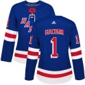 Adidas New York Rangers Women's Eddie Giacomin Authentic Royal Blue Home NHL Jersey