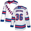 Adidas New York Rangers Women's Glenn Anderson Authentic White Away NHL Jersey
