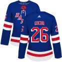 Adidas New York Rangers Women's Joe Kocur Authentic Royal Blue Home NHL Jersey