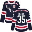 Adidas New York Rangers Women's Mike Richter Authentic Navy Blue 2018 Winter Classic NHL Jersey