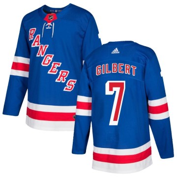 Adidas New York Rangers Men's Rod Gilbert Authentic Royal Blue Home NHL Jersey