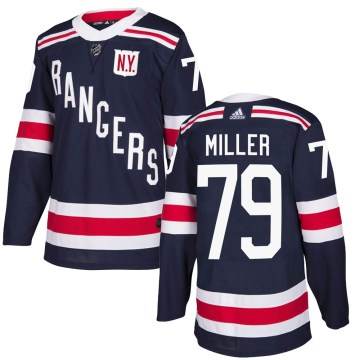 Adidas New York Rangers Men's K'Andre Miller Authentic Navy Blue 2018 Winter Classic Home NHL Jersey