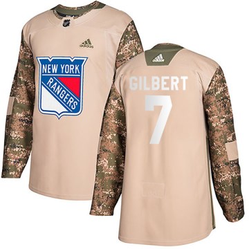 Adidas New York Rangers Men's Rod Gilbert Authentic Camo Veterans Day Practice NHL Jersey