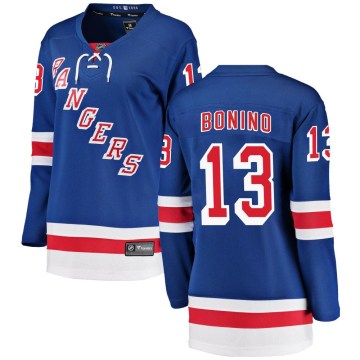 Fanatics Branded New York Rangers Women's Nick Bonino Breakaway Blue Home NHL Jersey