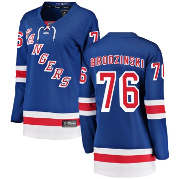 Fanatics Branded New York Rangers Women's Jonny Brodzinski Breakaway Blue Home NHL Jersey