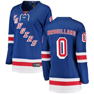 Fanatics Branded New York Rangers Women's Nikolas Brouillard Breakaway Blue Home NHL Jersey