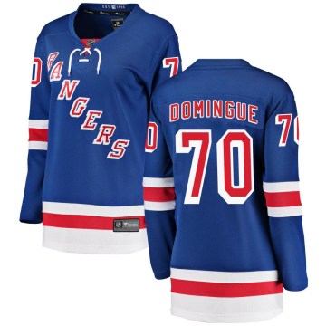Fanatics Branded New York Rangers Women's Louis Domingue Breakaway Blue Home NHL Jersey