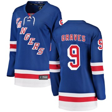 Fanatics Branded New York Rangers Women's Adam Graves Breakaway Blue Home NHL Jersey