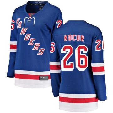 Fanatics Branded New York Rangers Women's Joey Kocur Breakaway Blue Home NHL Jersey