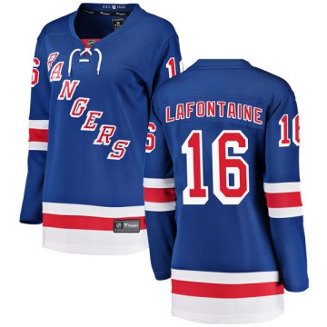 Fanatics Branded New York Rangers Women's Pat Lafontaine Breakaway Blue Home NHL Jersey