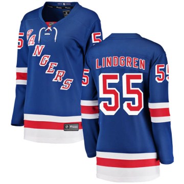 Fanatics Branded New York Rangers Women's Ryan Lindgren Breakaway Blue Home NHL Jersey