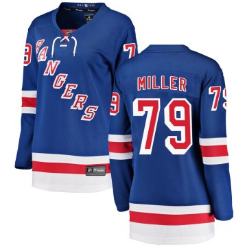 Fanatics Branded New York Rangers Women's K'Andre Miller Breakaway Blue Home NHL Jersey