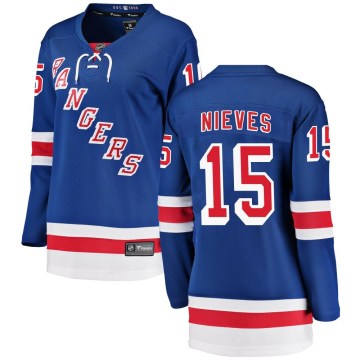 Fanatics Branded New York Rangers Women's Boo Nieves Breakaway Blue Home NHL Jersey
