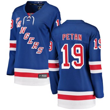 Fanatics Branded New York Rangers Women's Nic Petan Breakaway Blue Home NHL Jersey