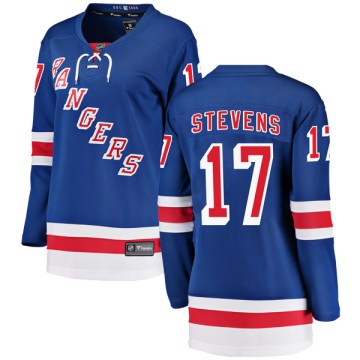 Fanatics Branded New York Rangers Women's Kevin Stevens Breakaway Blue Home NHL Jersey
