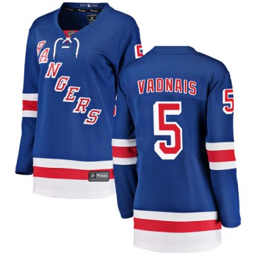Fanatics Branded New York Rangers Women's Carol Vadnais Breakaway Blue Home NHL Jersey