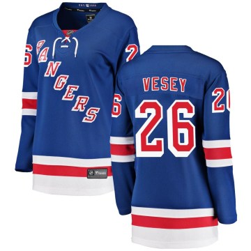 Fanatics Branded New York Rangers Women's Jimmy Vesey Breakaway Blue Home NHL Jersey